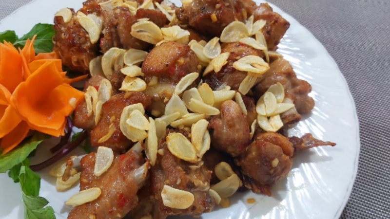 cách làm vịt cháy tỏi