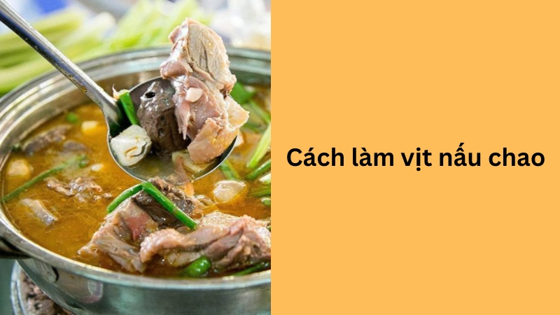 làm vịt nấu chao