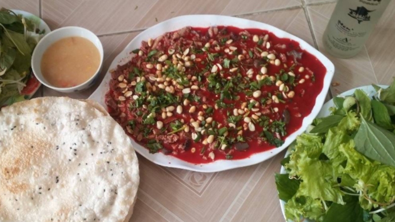 cách làm tiết canh vịt miền trung