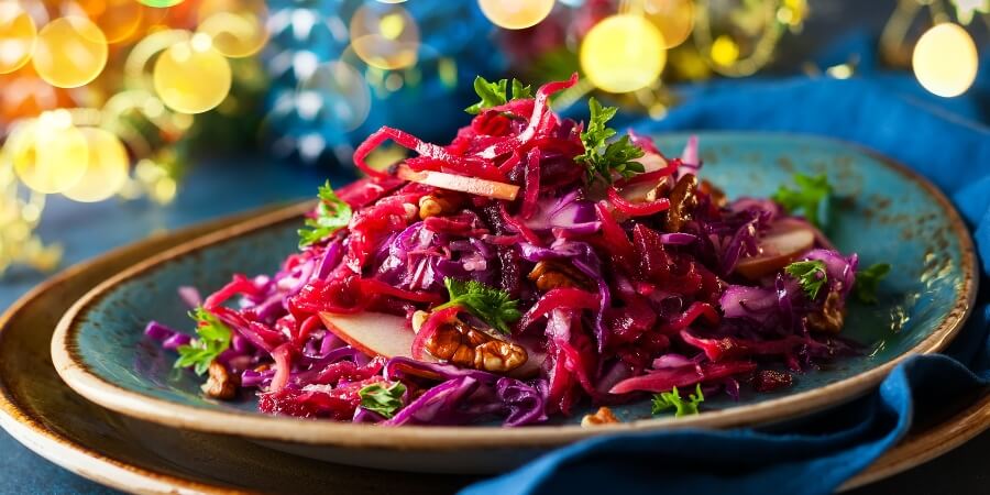 cách làm salad bắp cải tím
