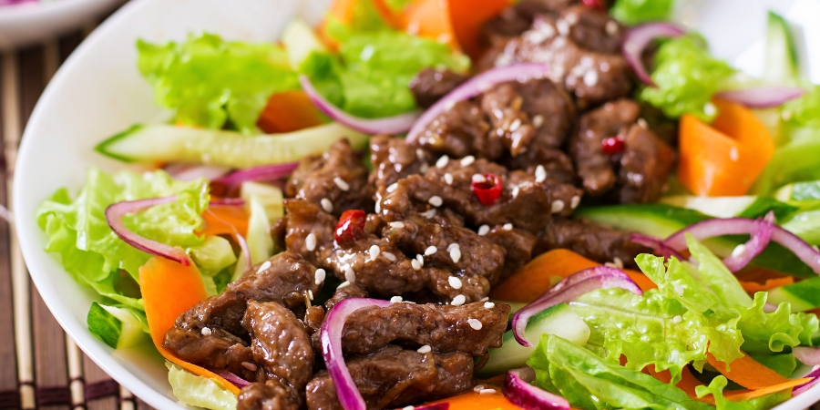 cách làm salad bò