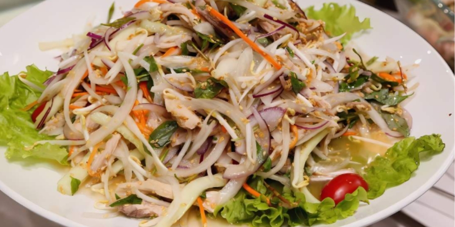 cách làm salad gà xé phay