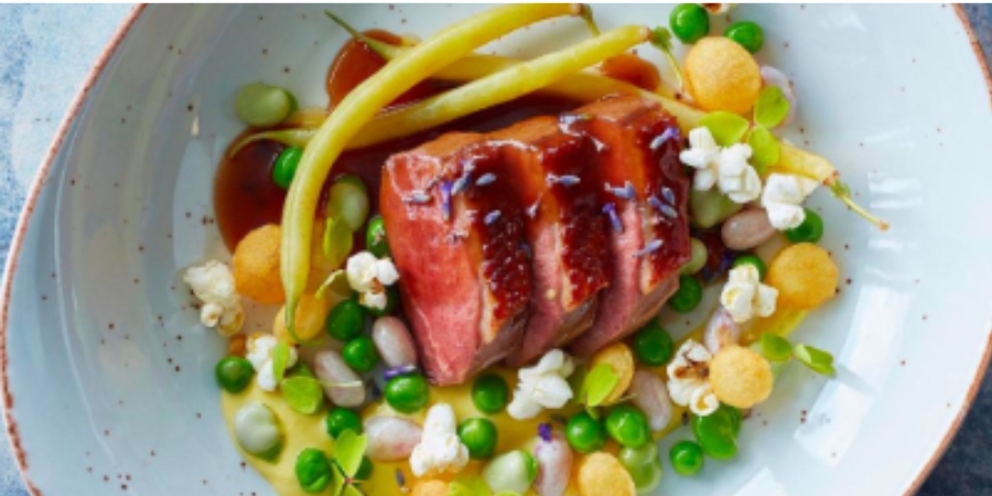 cách làm salad lườn ngỗng hun khói