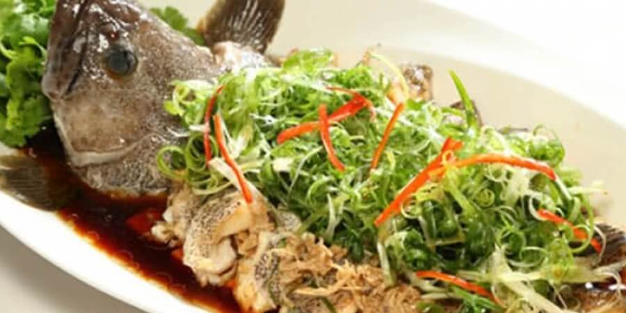 cách làm cá mú hấp xì dầu