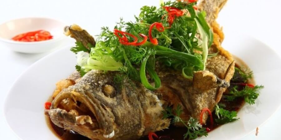 cách làm cá mú hấp xì dầu