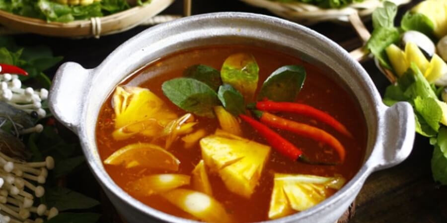 cách làm lẩu cá tầm